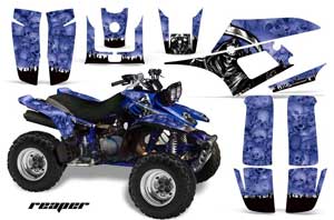 Yamaha Warrior 350 ATV Graphic Kit - All Years Reaper Blue