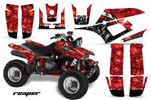 Yamaha Warrior 350 ATV Graphic Kit - All Years Reaper Red