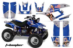 Yamaha Warrior 350 ATV Graphic Kit - All Years T Bomber Blue
