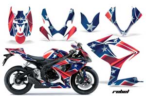 Suzuki GSXR 600 / 750 Graphic Kit - 2006-2007 Rebel