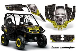 Can-Am Commander 1000 / 800 Graphic Kit - All Years Bone Collector Black