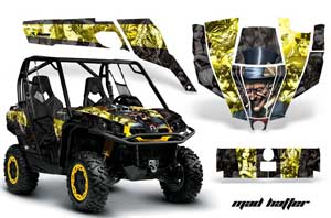 Can-Am Commander 1000 / 800 Graphic Kit - All Years Mad Hatter Black