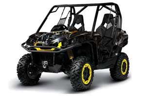 Can-Am Commander 1000 / 800 Graphic Kit - All Years Reaper Black