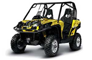 Can-Am Commander 1000 / 800 Graphic Kit - All Years Reaper Yellow