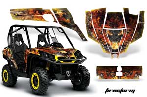 Can-Am Commander 1000 / 800 Graphic Kit - All Years Firestorm Yellow