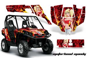 Can-Am Commander 1000 / 800 Graphic Kit - All Years Motorhead Mandy Red