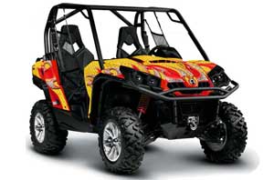 Can-Am Commander 1000 / 800 Graphic Kit - All Years Tribal Flames Red