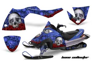 Polaris Fusion Sled Graphic Kit - 2005-2007 Bone Collector Blue