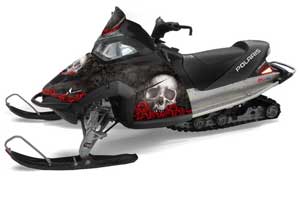 Polaris Fusion Sled Graphic Kit - 2005-2007 Bone Collector Black