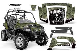 Polaris RZR 800 / 800S Graphic Kit - 2006-2010 Reaper Green