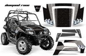 Polaris RZR 800 / 800S Graphic Kit - 2006-2010 Diamond Race Black