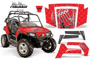 Polaris RZR 800 / 800S Graphic Kit - 2006-2010 Reloaded Red