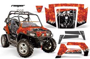 Polaris RZR 800 / 800S Graphic Kit - 2006-2010 Reaper Orange