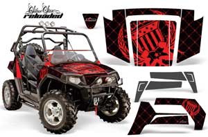 Polaris RZR 800 / 800S Graphic Kit - 2006-2010 Reloaded Red
