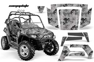 Polaris RZR 800 / 800S Graphic Kit - 2006-2010 Camoplate Silver
