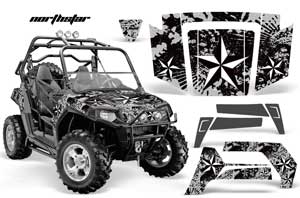 Polaris RZR 800 / 800S Graphic Kit - 2006-2010 Northstar Silver