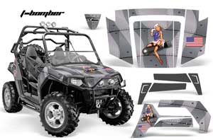 Polaris RZR 800 / 800S Graphic Kit - 2006-2010 T Bomber Silver