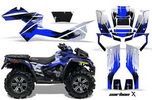 Can Am Outlander XMR 800R ATV Graphic Kit - 2006-2012 Carbon X Blue