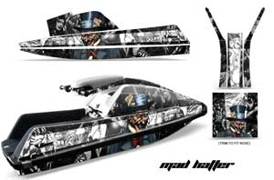 Yamaha Superjet Square Nose Jet Ski Graphic Kit - All Years Mad Hatter White