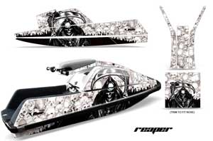 Yamaha Superjet Square Nose Jet Ski Graphic Kit - All Years Reaper White