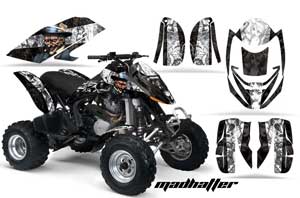 Can Am Bombardier DS650 ATV Graphic Kit - 2006-2016 Mad Hatter Black