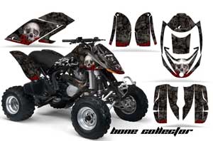 Can Am Bombardier DS650 ATV Graphic Kit - 2006-2016 Bone Collector Black