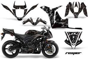 Honda CBR 1000 RR Graphic Kit - 2004-2005 Reaper Black