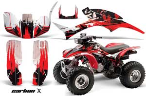 Honda TRX 300EX ATV Graphic Kit - 1993-2006 Carbon X Red