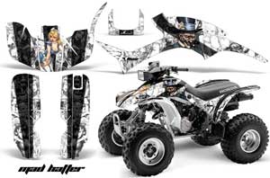 Honda TRX 300EX ATV Graphic Kit - 1993-2006 Mad Hatter White