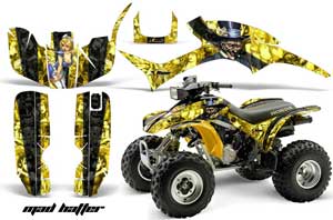 Honda TRX 300EX ATV Graphic Kit - 1993-2006 Mad Hatter Yellow