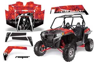 Polaris RZR 900 XP Graphic Kit - 2011-2014 Reaper Red