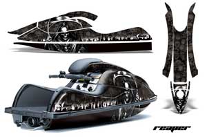 Kawasaki 800 SX / R Jet Ski Graphic Kit - 2003-2012 Reaper Black
