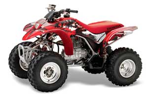 Honda TRX 250EX / 250X ATV Graphic Kit - 2002-2005 Carbon X Red