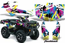 Can Am Outlander 500 / 650 / 800 / 800R / 1000 XT-P ATV Graphic Kit - 2013-2016 Flashback
