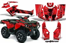 Can Am Outlander 500 / 650 / 800 / 800R / 1000 XT-P ATV Custom Graphic Kit - 2013-2016