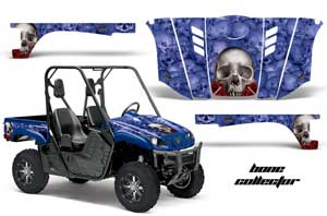 Yamaha Rhino 700 / 660 / 450 Graphic Kit - 2004-2013 Bone Collector Blue