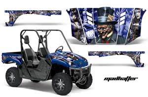 Yamaha Rhino 700 / 660 / 450 Graphic Kit - 2004-2013 Mad Hatter Blue