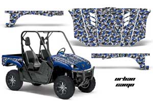 Yamaha Rhino 700 / 660 / 450 Graphic Kit - 2004-2013 Urban Camo Blue