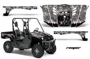 Yamaha Rhino 700 / 660 / 450 Graphic Kit - 2004-2013 Reaper Silver