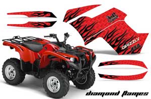 Yamaha Grizzly 700 / 550 ATV Custom Graphic Kit - 2007-2014