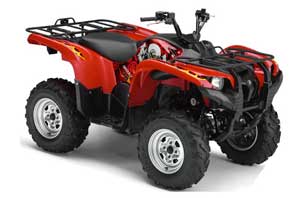 Yamaha Grizzly 700 / 550 ATV Graphic Kit - 2007-2014 Motorhead Red