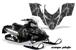 Polaris RMK / Shift / Assault Sled Graphic Kit - 2006-2020 Camoplate Black