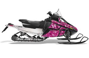 Arctic Cat F Z1 Series Sled Graphic Kit - All Years Butterfly Pink