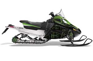 Arctic Cat F Z1 Series Sled Graphic Kit - All Years The One Green