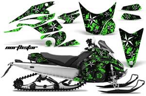 Yamaha FX Nytro Sled Graphic Kit - 2008-2014 North Star Green