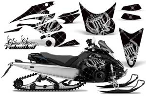 Yamaha FX Nytro Sled Graphic Kit - 2008-2014 Silver Star - Reloaded Silver