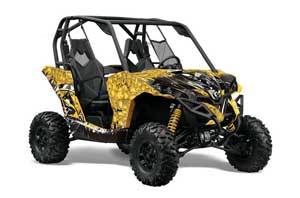 Can-Am Maverick 1000 X RS R Graphic Kit - 2013-2016 Reaper Yellow