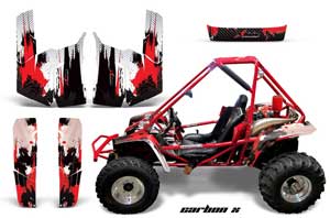 Honda Odyssey FL350 Graphic Kit - 1985 Carbon X Red