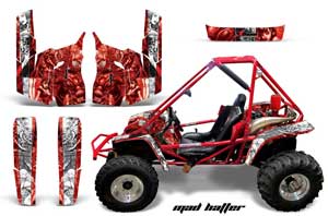 Honda Odyssey FL350 Graphic Kit - 1985 Mad Hatter Red