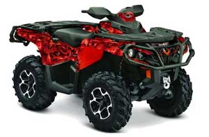 Can Am Outlander XT / DPS / SST ATV Custom Graphic Kit - 2013-2013